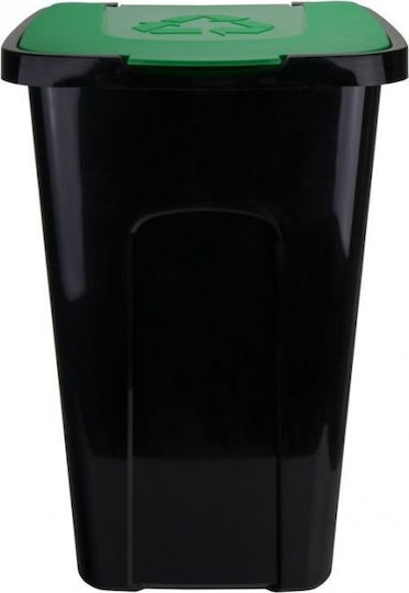 Waste Bin Waste Plastic Green 50lt 1pcs