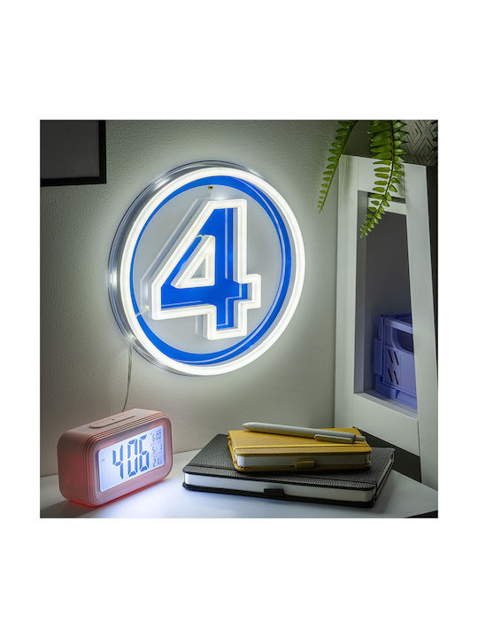 Paladone Kids Decorative Lamp Neon Blue 24x24x2cm