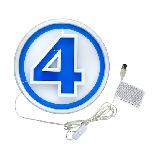 Paladone Kids Decorative Lamp Neon Blue 24x24x2cm