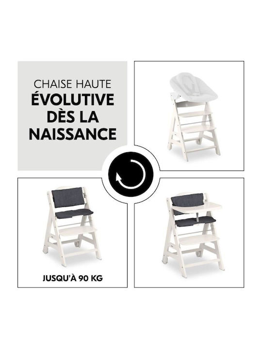 Hauck Beta+ Baby Hochstühle mit Höhenverstellbar Weiß