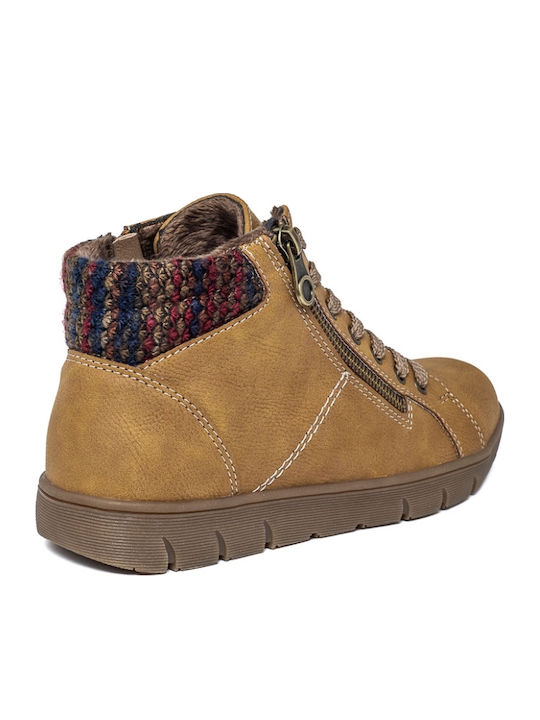 Stiefeletten Damen Gelb