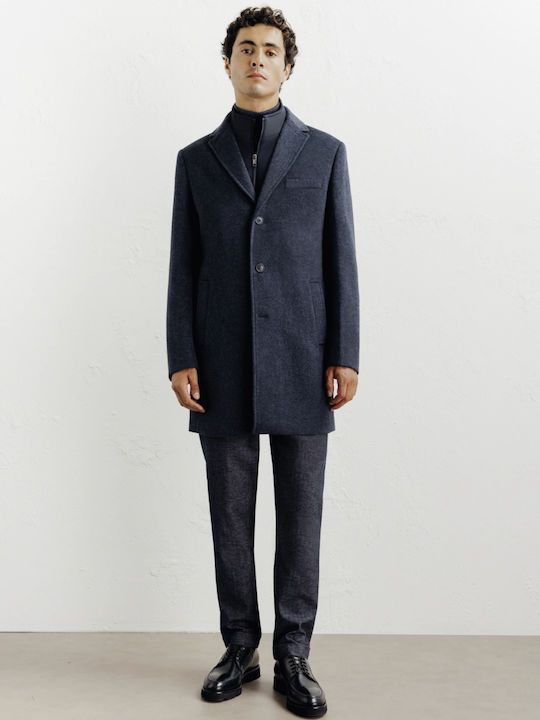 Herren Mantel Blue