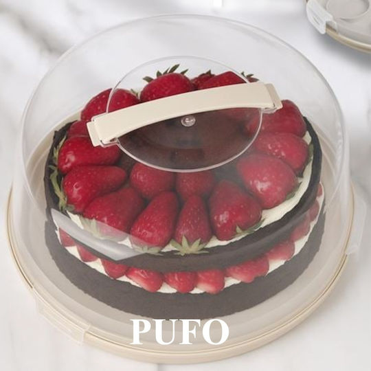Cake Stand Transparent 28x28cm