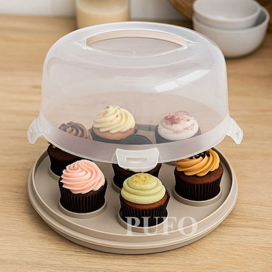 Cake Stand Transparent 28x28cm