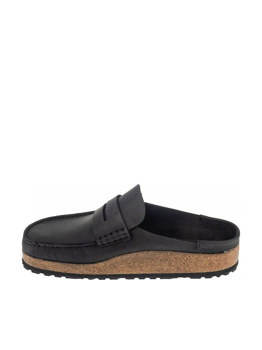 Birkenstock Women's Leather Anatomic Clogs Black