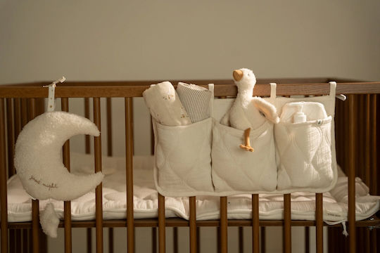 Υφασμάτινες Θήκες Οργάνωσης Καπιτονέ Pure Soft White Little Dutch