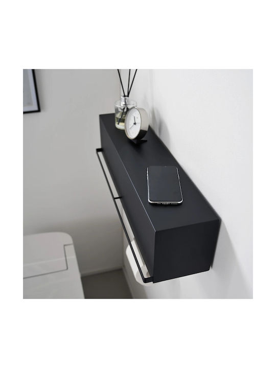 Yamazaki Wall Mounted Storage Box Tower Bk