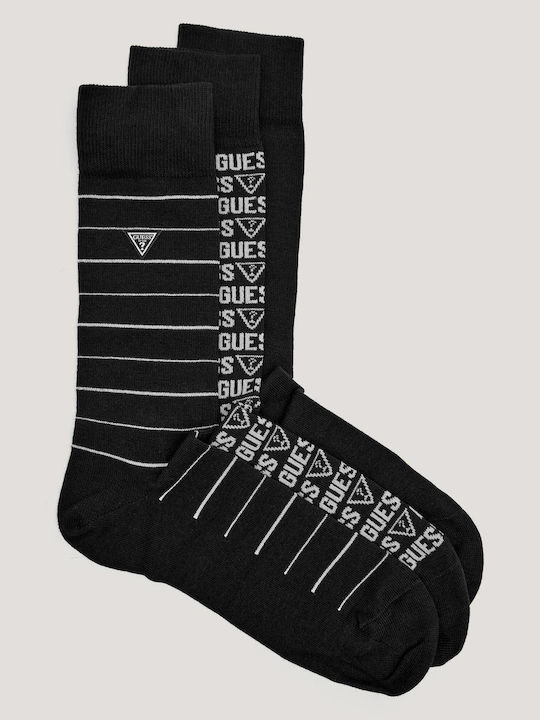 Guess Herren Einfarbige Socken Black 3Pack Guess Herren Einfarbige Socken Black 3Pack