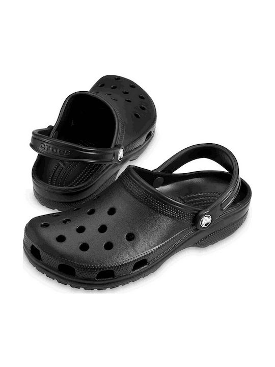 Crocs Classic Ανατομικά Σαμπό Μαύρα