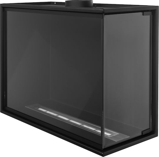 Globmetal Wandmontiert Bioethanol Kamine Innenbereich Schwarz 60xx