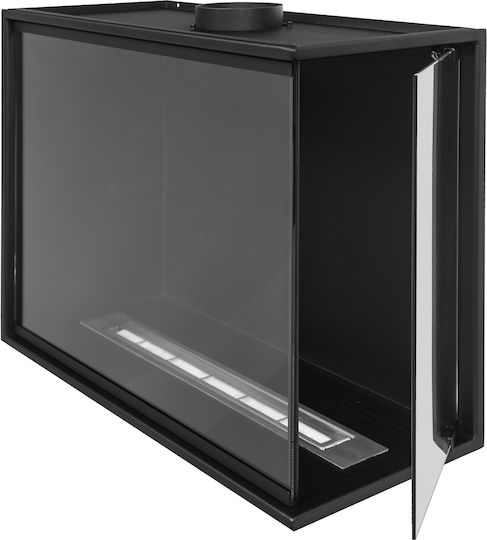 Globmetal Wandmontiert Bioethanol Kamine Innenbereich Schwarz 60xx