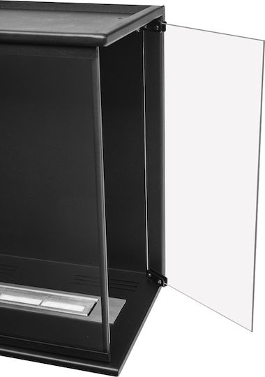 Globmetal Wandmontiert Bioethanol Kamine Innenbereich Schwarz 60xx