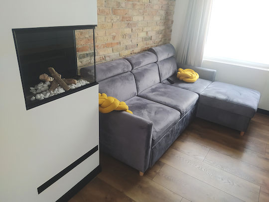 Globmetal Wandmontiert Bioethanol Kamine Innenbereich Schwarz 60xx