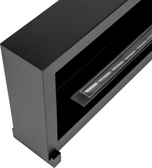 Bioethanol-Kamin Boden Stehend 120cm Box Schwarz