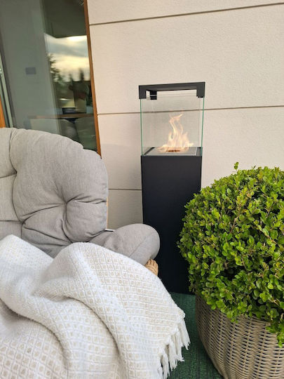 Bioethanol-Kamin Platzierung Boden Glas