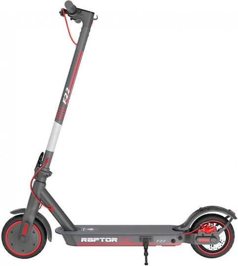 Aiwa Raptor Ηλεκτρικό Πατίνι με 25km/h Max Ταχύτητα και 35km Αυτονομία σε Μαύρο Χρώμα