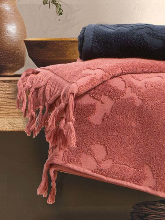 Nef-Nef Homeware Πετσέτα Χεριών Vania 30x50εκ. Rose Βάρους 550gr/m²