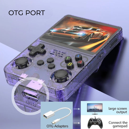 Consolă Portabilă Retro R36s 3.5" Ips Dublu Ram Chip 15.000 Jocuri 64gb Arkos 2.0 Mov