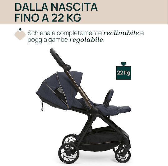 Chicco One4Ever Adjustable Baby Stroller Suitable for Newborn Blue 8.2kg