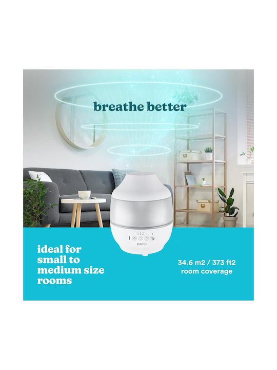 Homedics Led Συσκευή Αρωματοθεραπείας Υπερήχων με Χρονοδιακόπτη 1900ml