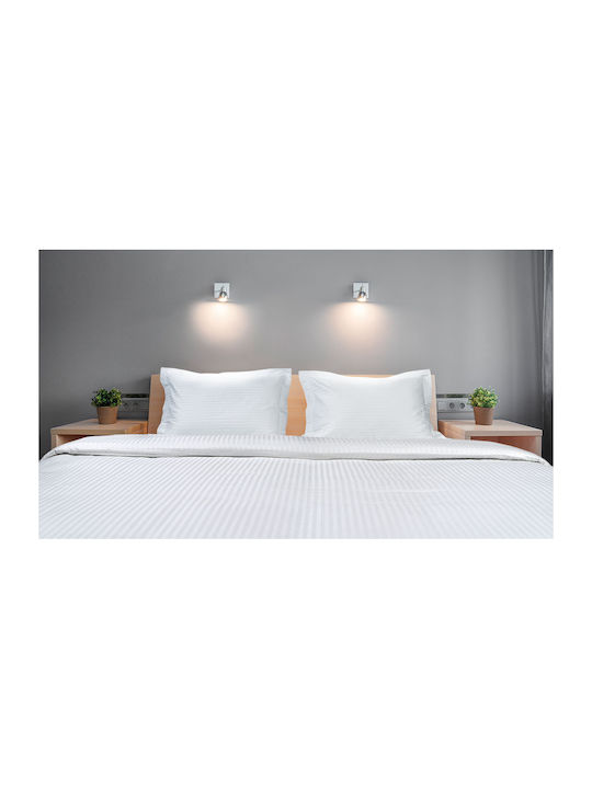 Beauty Home Duvet Cover Cotton Queen 230x250 Art Ε1026 White