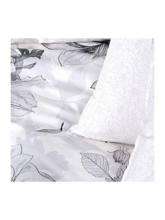 Kentia Duvet Cover Set Cotton Queen with 2 Pillowcases 220x240 Onirico 300tc Satin Cotton