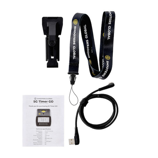 Shooters Global Shooting Timer Shot Timer Go Pocket Clip