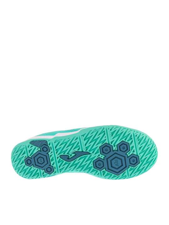 Evolution Jr Kids Indoor Soccer Shoes Turquoise