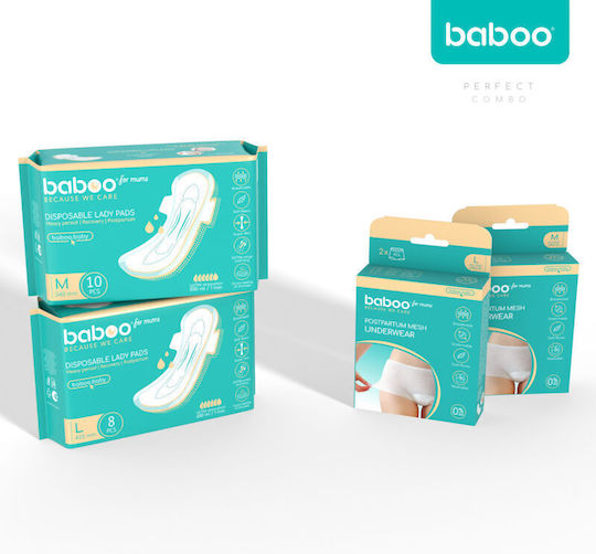 Baboo Absorbante Absorbante sanitare cu aripi Noapte 10buc