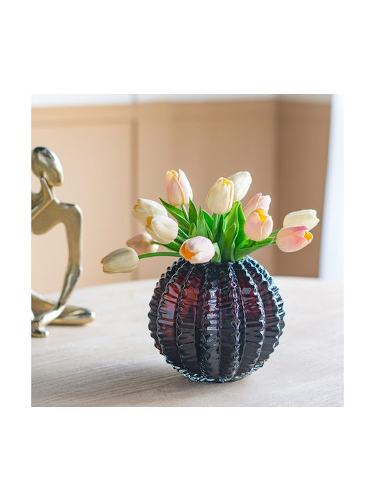 Artekko Briar Glasvase Braun 17x17x15,5 cm 17cm x 17cm x 15,5cm