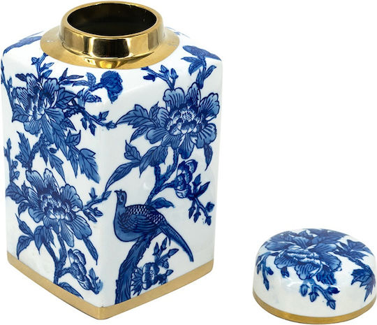 Artekko Decorative Vase Melania Blue 32x16x32cm