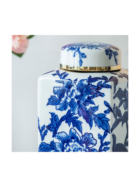 Artekko Decorative Vase Melania Blue 32x16x32cm