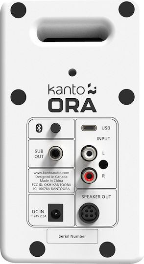 Kanto ORA Paar Hi-Fi Lautsprecher Buch selbst Weiß Matt