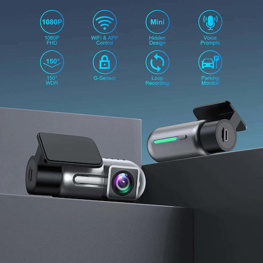 Taggo 1080P Windshield Car DVR with Adhesive Tape