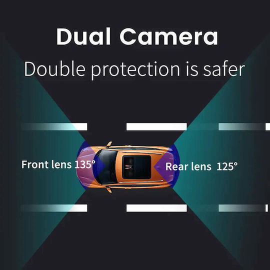 Taggo 1440P Windshield Car DVR, 3" Display