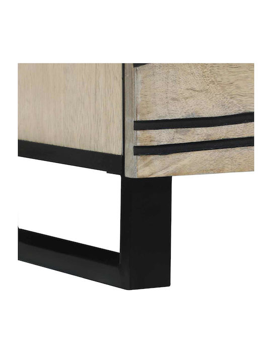 Kleiderschrank Büro Λευκό Και Μαύρο 80x33.5x46cm