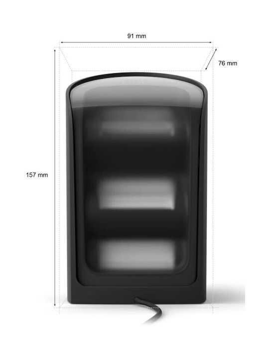 Philips Smart Διακοσμητικό Φωτιστικό Hue Play LED RGB 2τμχ
