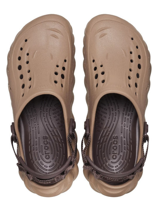 Crocs Echo Σαμπό Καφέ