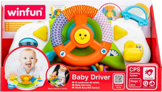 Winfun Steering Wheel made of Fabric with Music, Light, and Sounds for 3++ Months
