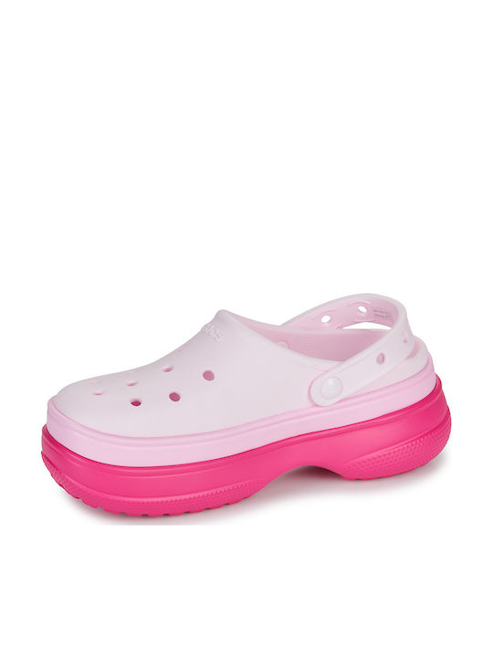 Crocs Classic Stacked Дамски Клоги Розов