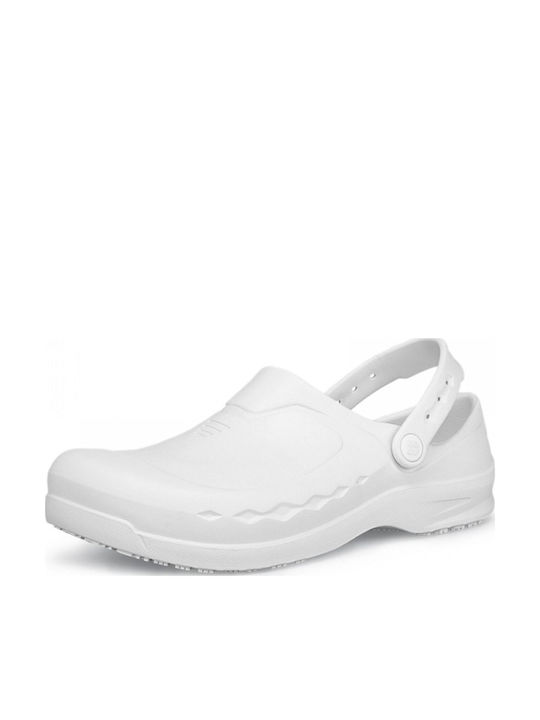 Shoes For Crews Zinc_Froggz Anatomic Clogs White