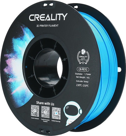 Creality3D PETG 3D Printer Filament 1.75mm Blue 1kg 1pc Spool