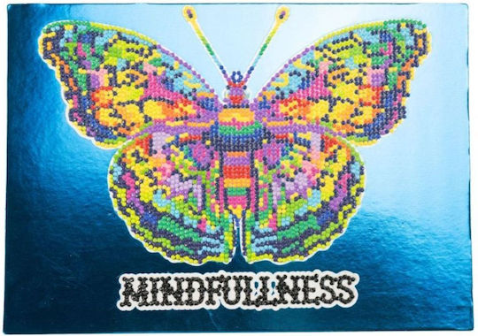 Nice Diamantiny Mosaic Canvas Crystal Art “Multicolored Butterfly” Crystals & Mirror Background 96011 8+ Years