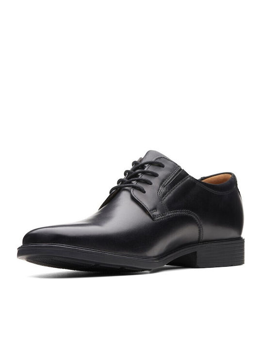 Tilden Plain Men's Leather Dress Shoes Black