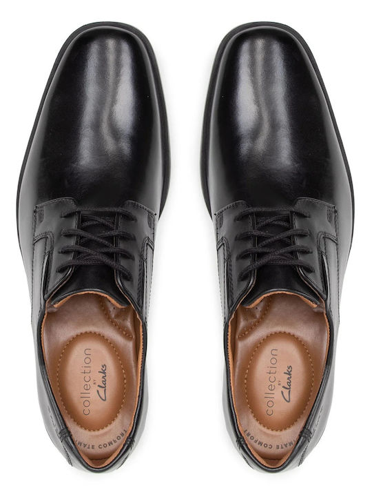 Tilden Plain Men's Leather Dress Shoes Black