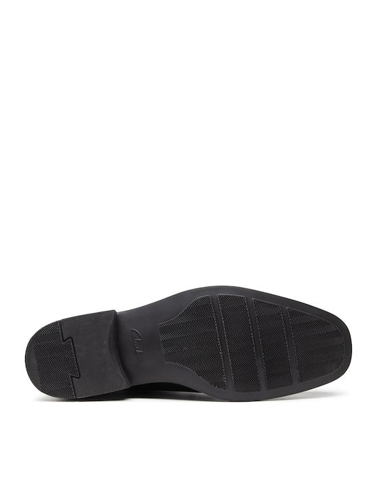 Tilden Plain Men's Leather Dress Shoes Black