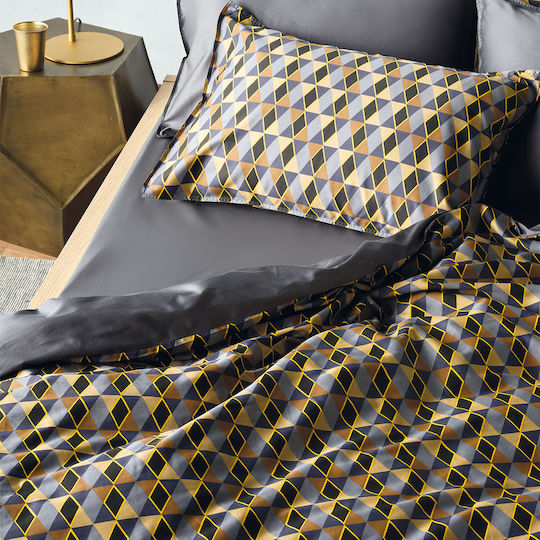 Kentia Комплект Плик за Завивка Памучен Кинг Сайз с 2 Калъфки 220x240 Zahos 04