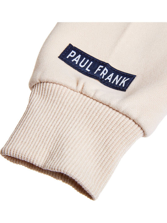 Kids Sweatshirt with Hood and Pockets Beige