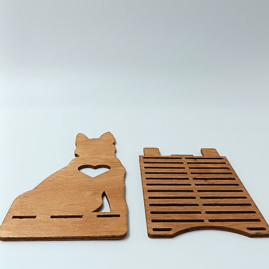 Wooden Cell Phone Stand "love Dog" Toxylo