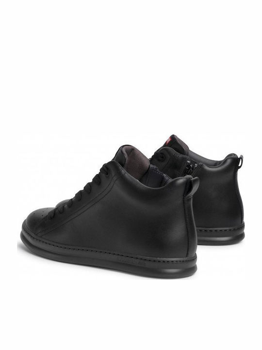 Runner Four Leather Black Men's Boots Anatomical